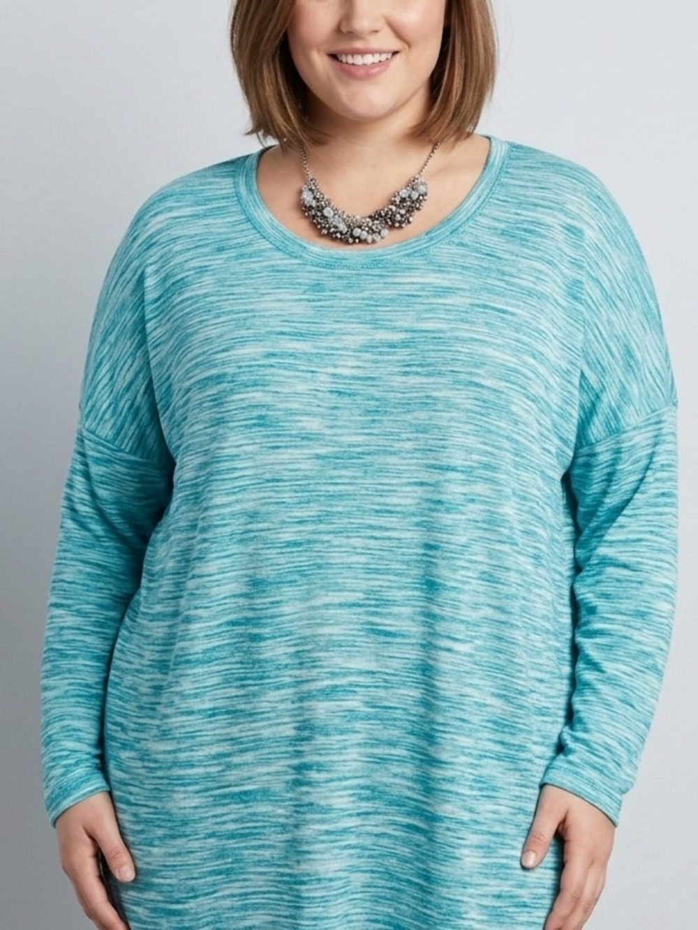 😍CLEARANCE - ACX Green Long Sleeve Stretch Tee Criss Cross Lacing on Back XL